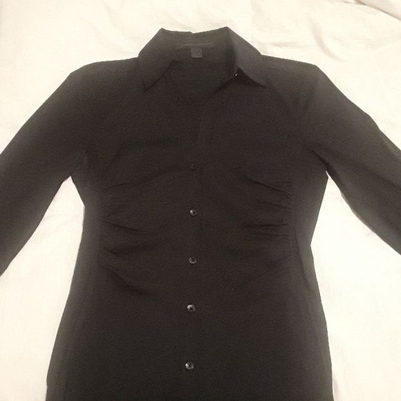 Long form fitting button down top/dress - Picture 3 of 3